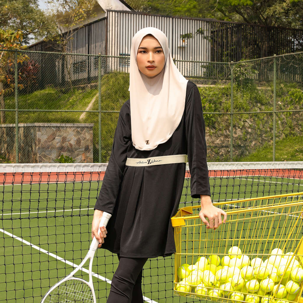 Athletics Pleated Dress Black