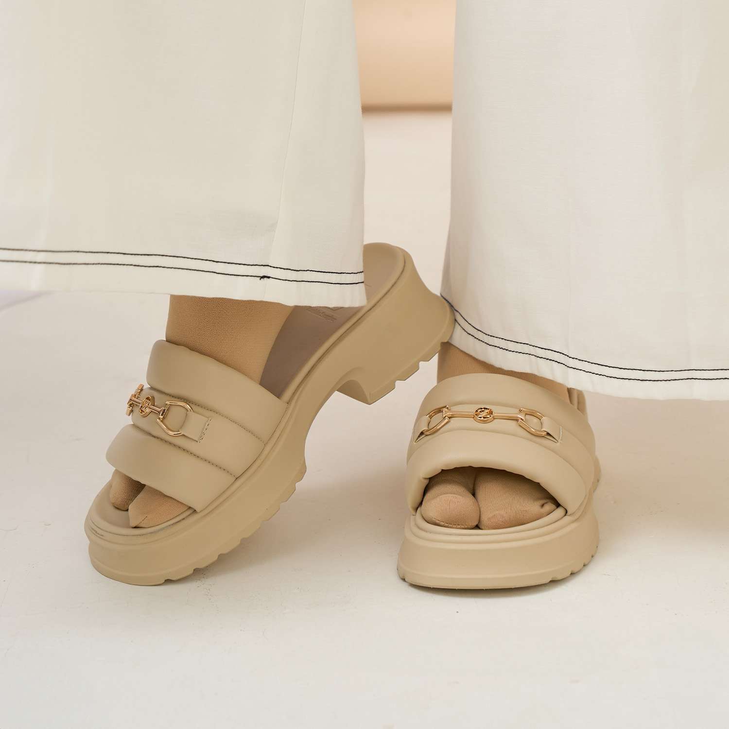 Brisa Puffy Platform Sandals