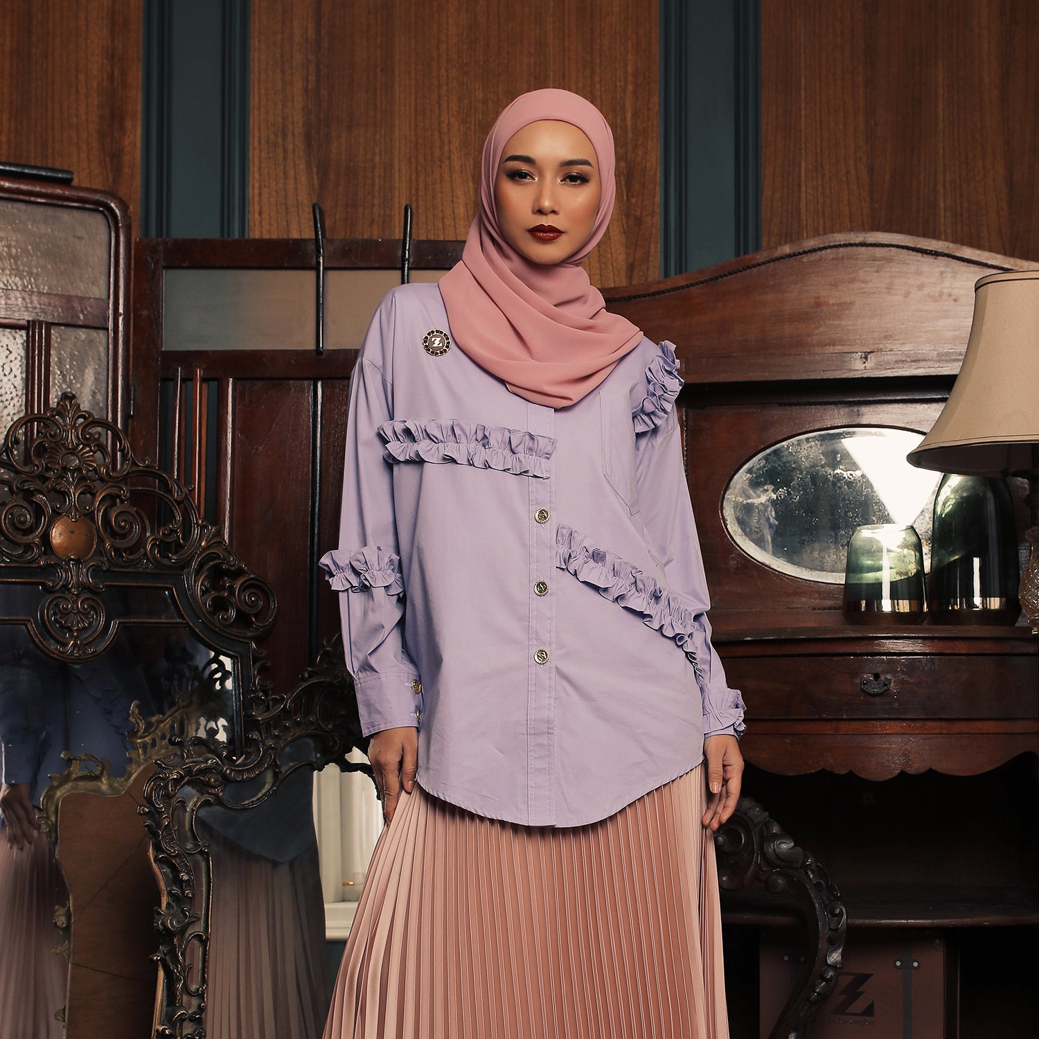 Gyura Blouse Light Purple