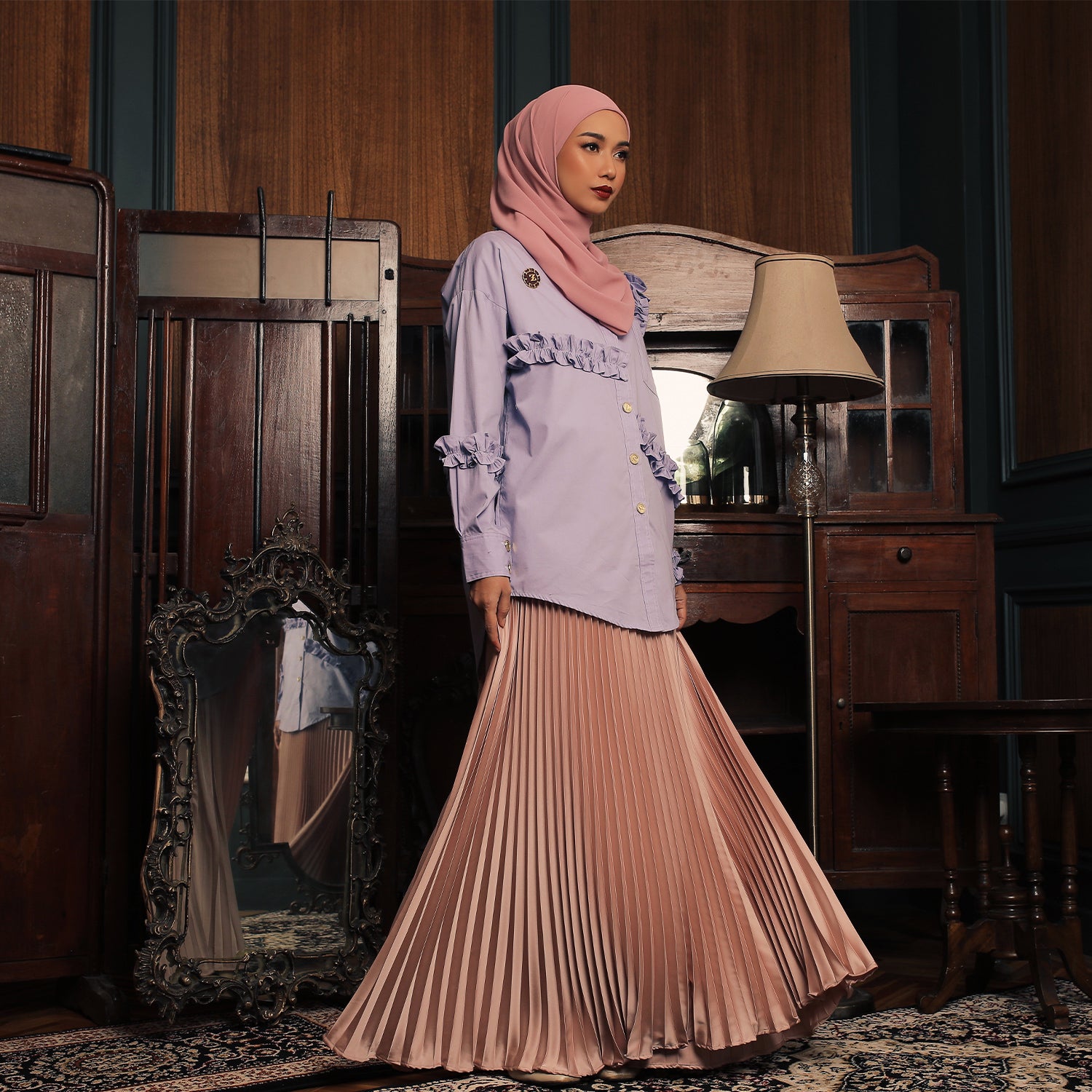 Gyura Blouse Light Purple