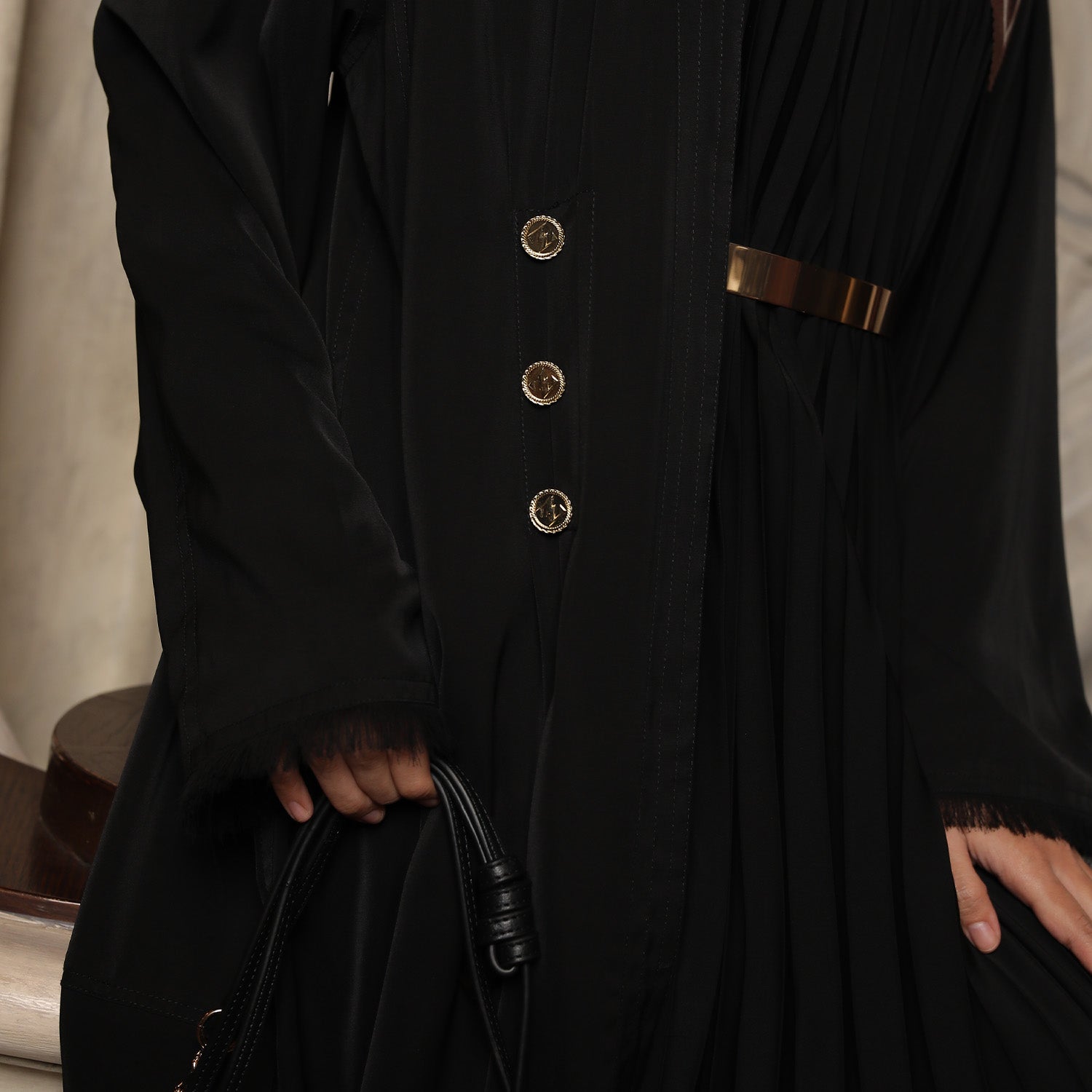 Hanna Abaya Set Black