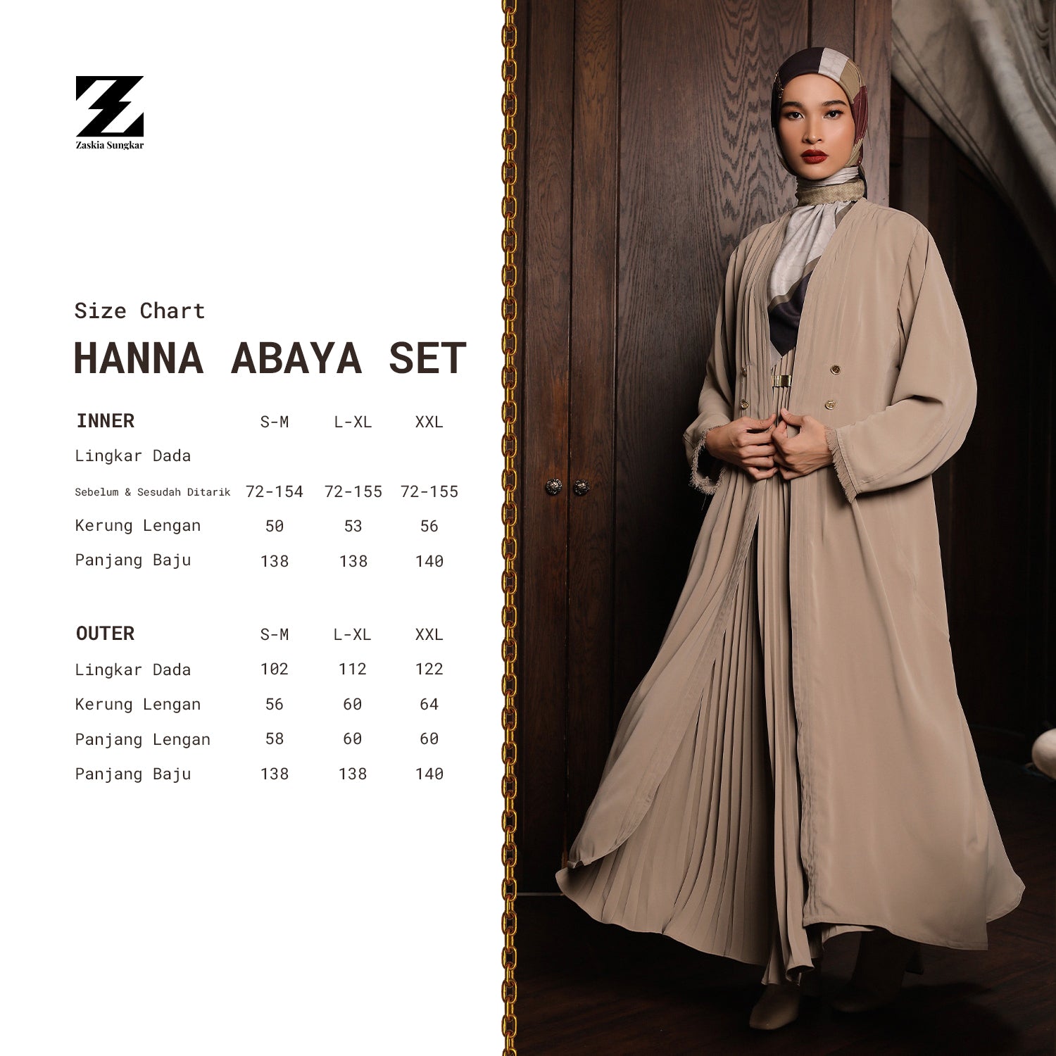 Hanna Abaya Set Black