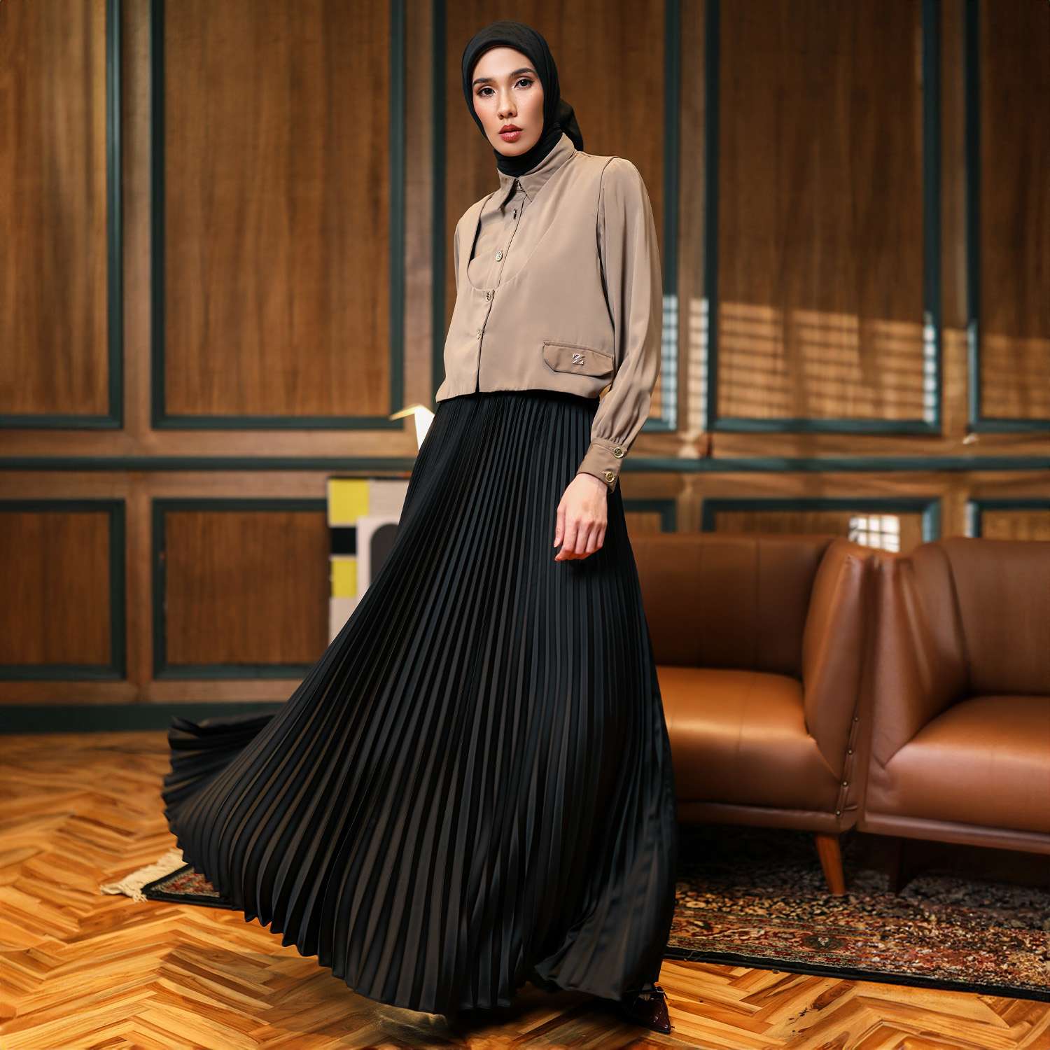 Liv Pleated Skirt