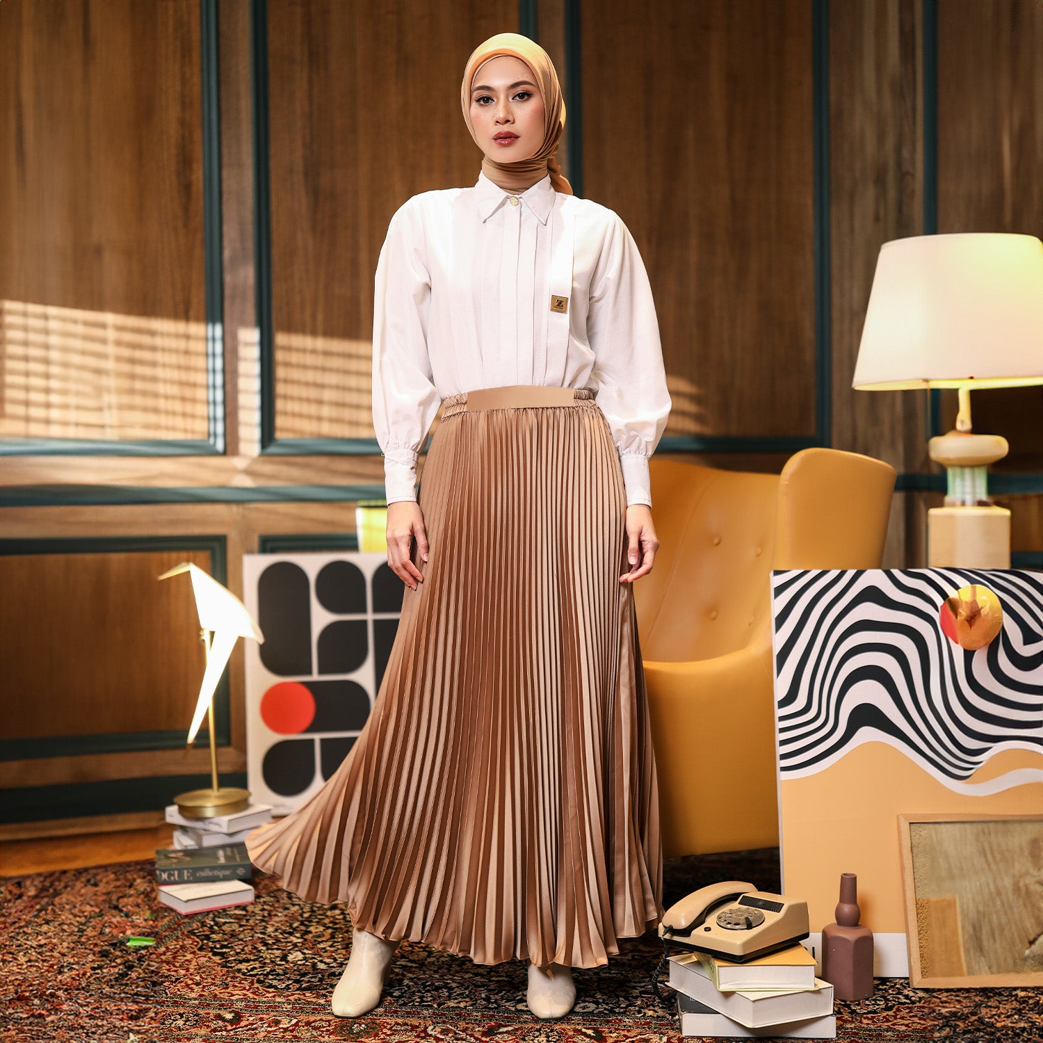 Liv Pleated Skirt