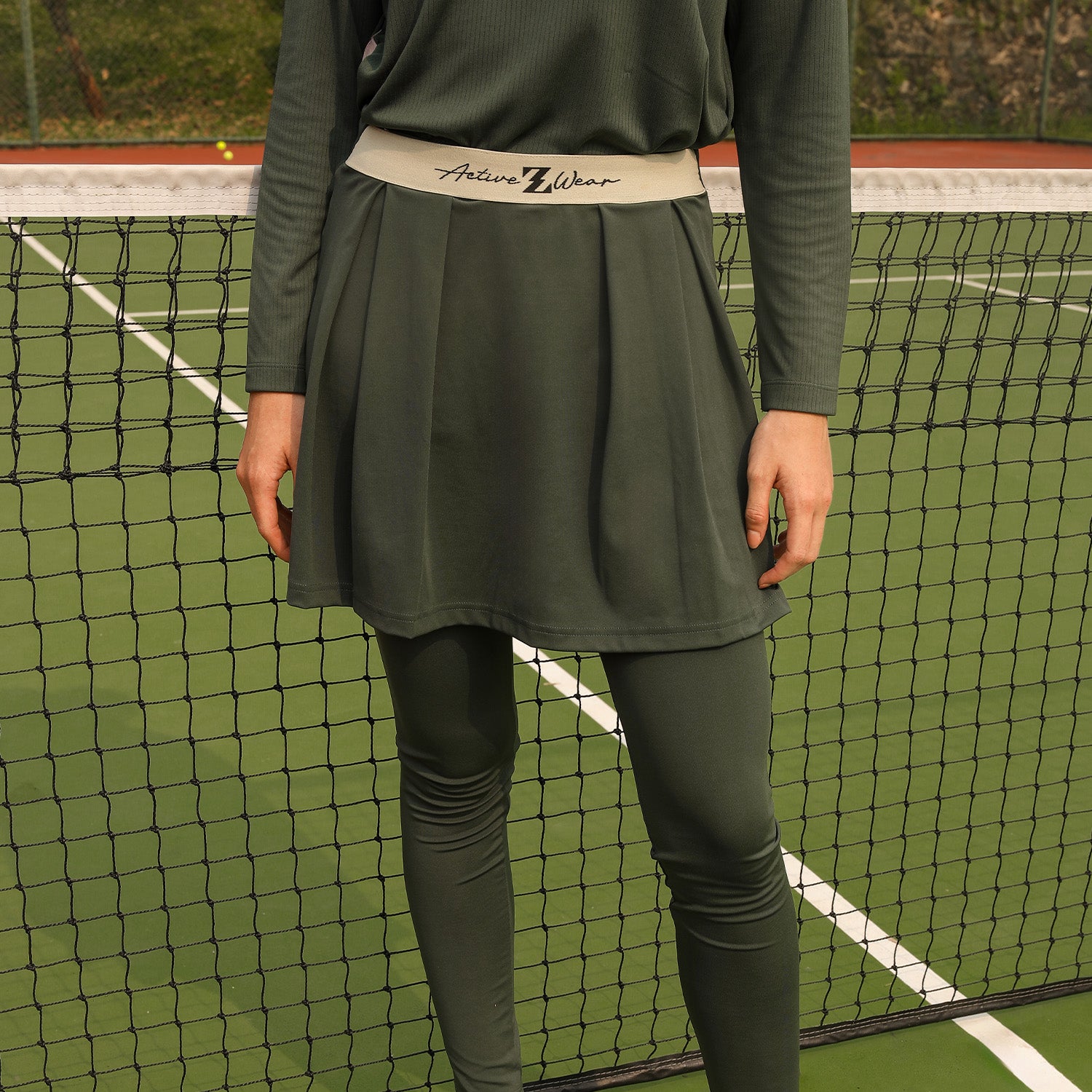 Movement Legging Skirt Green Army