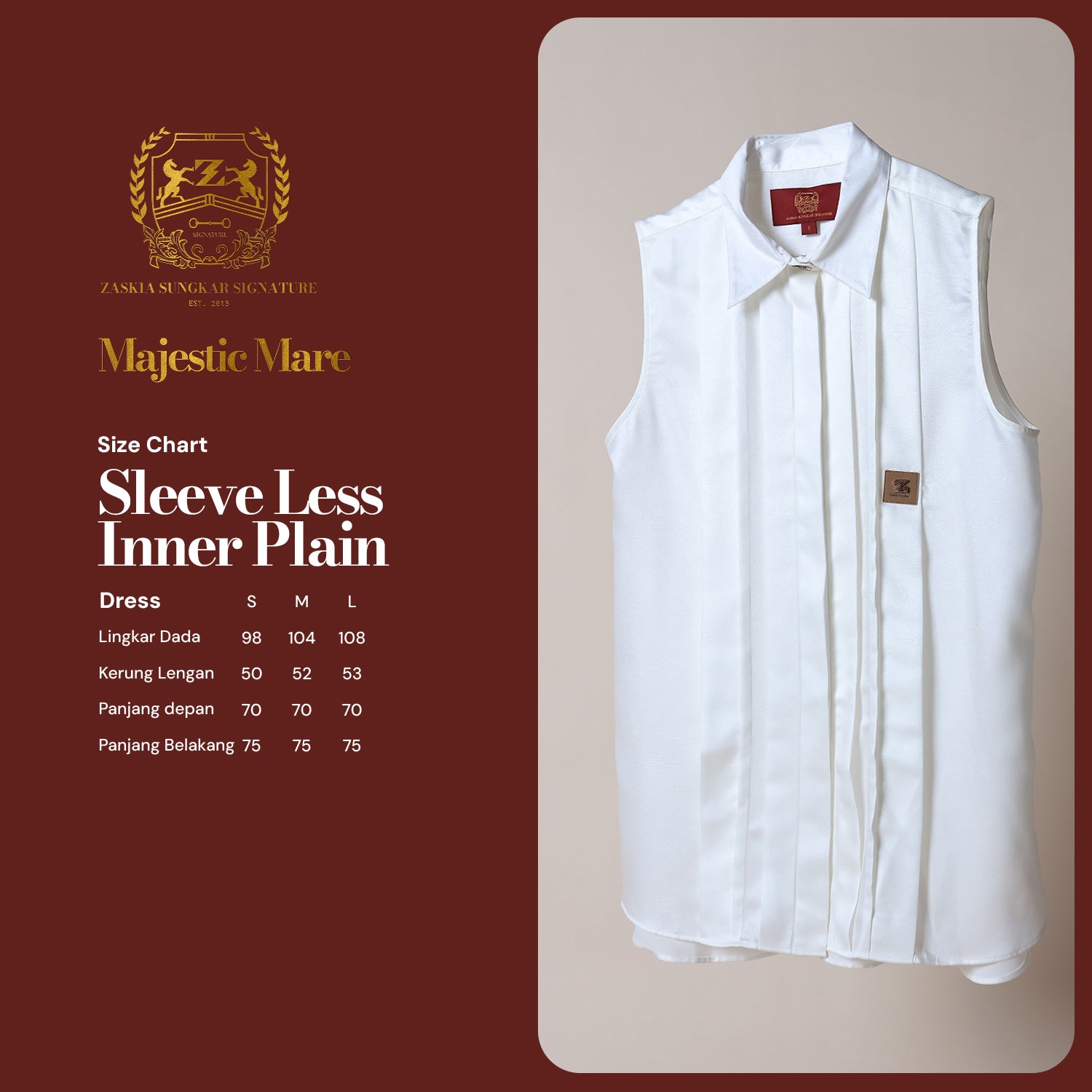 Sleeve Less Inner Plain