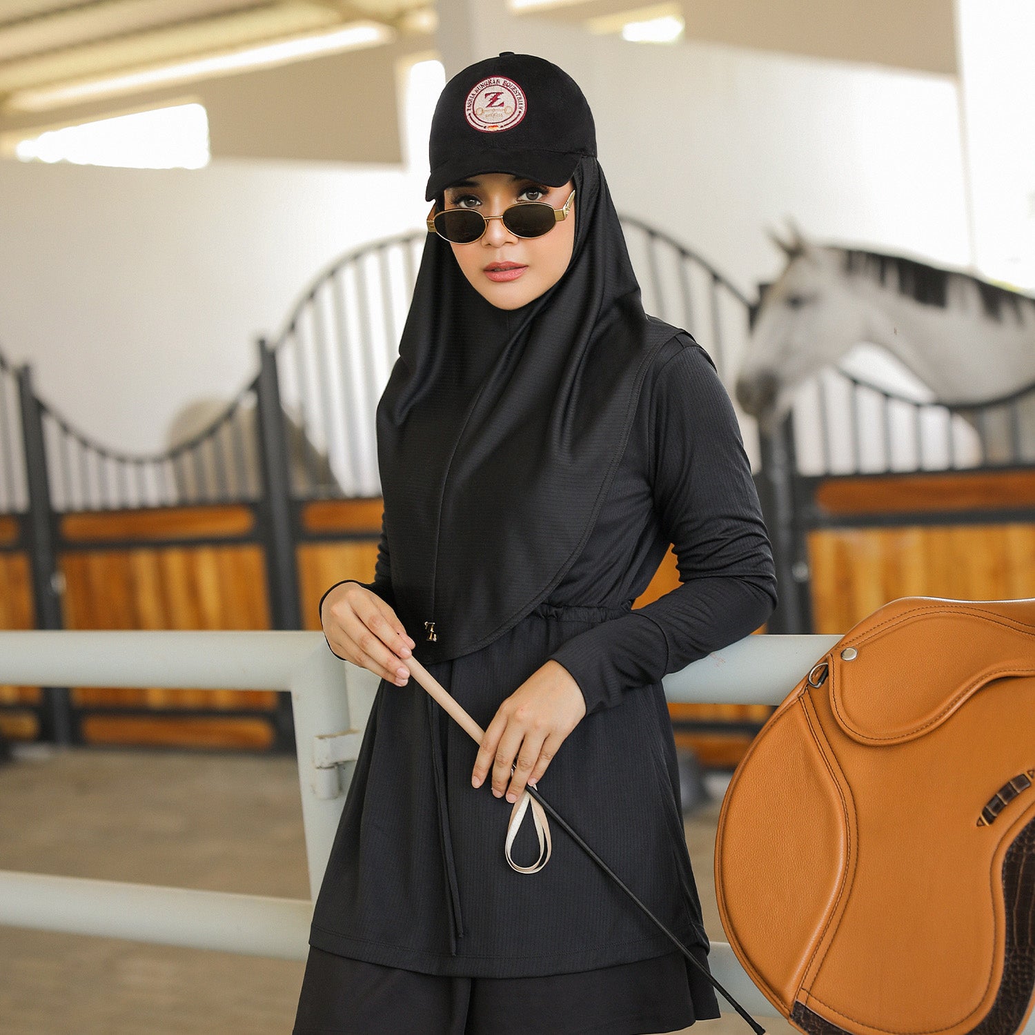 Drawstring Base Layer Black