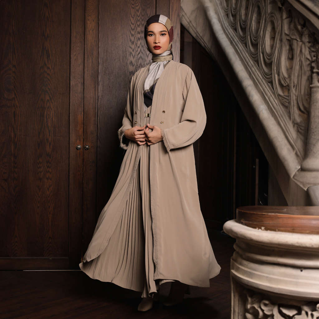 Hanna Abaya Set Taupe