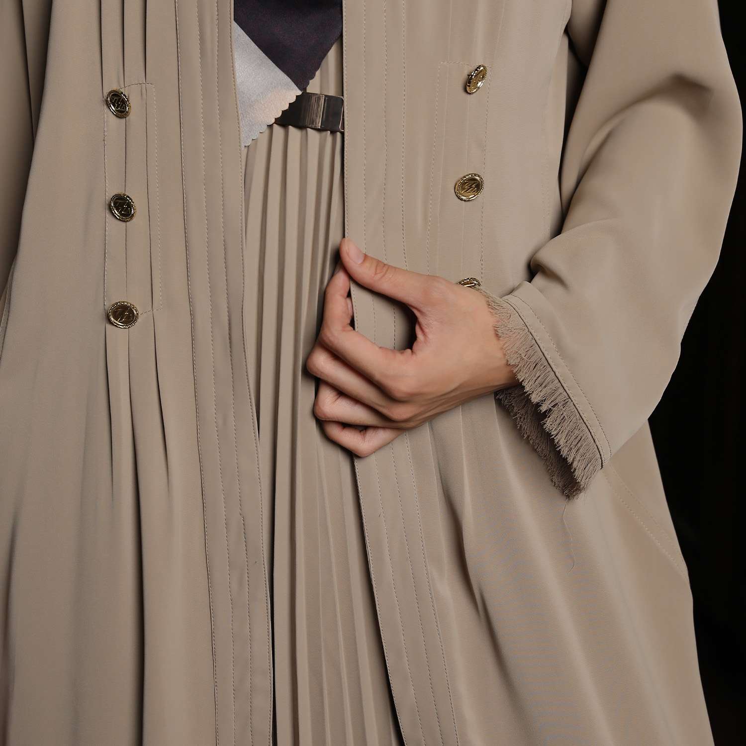 Hanna Abaya Set Taupe Minor