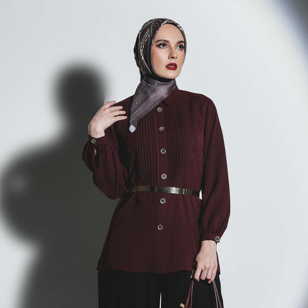 Jeema Blouse Maroon