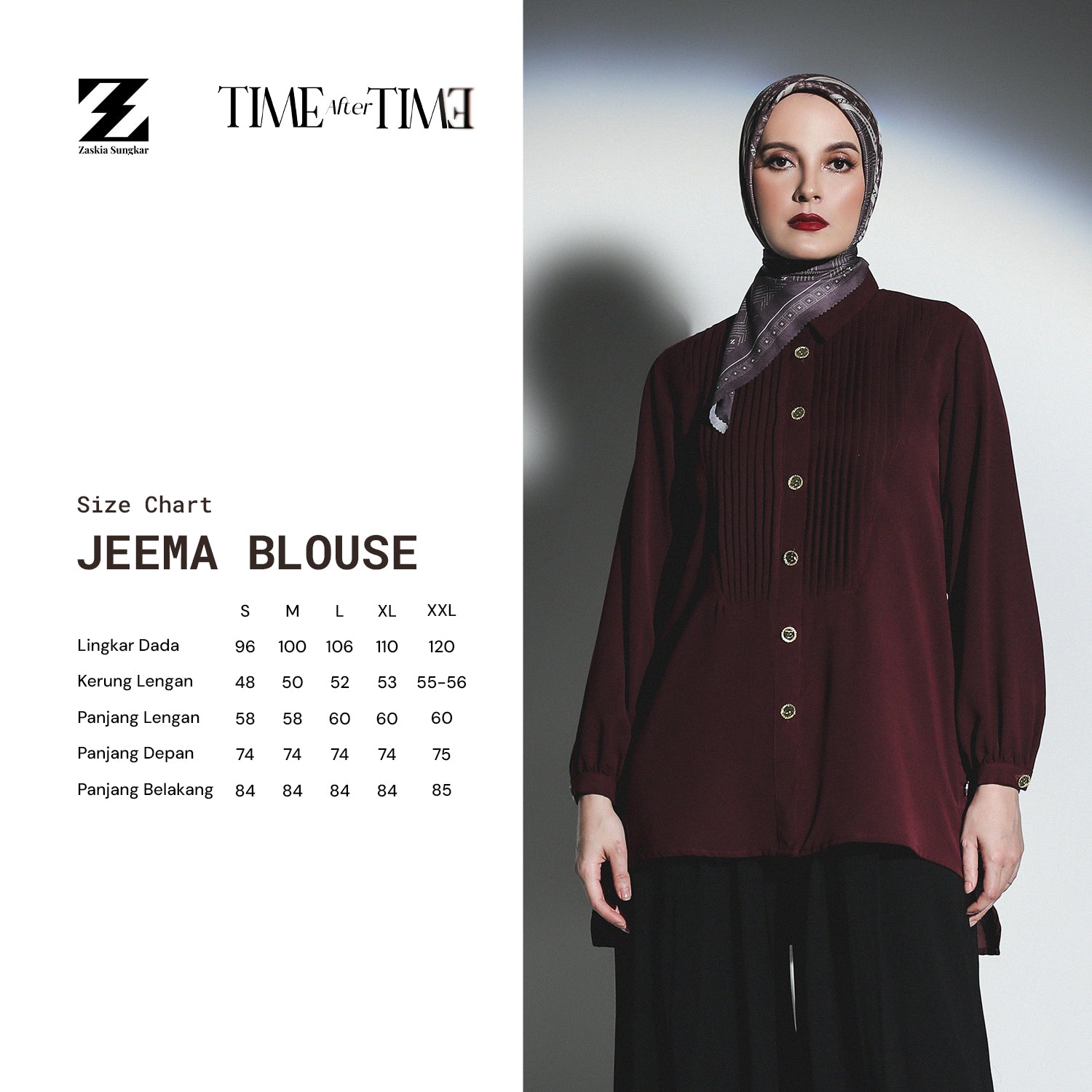 Jeema Blouse Maroon