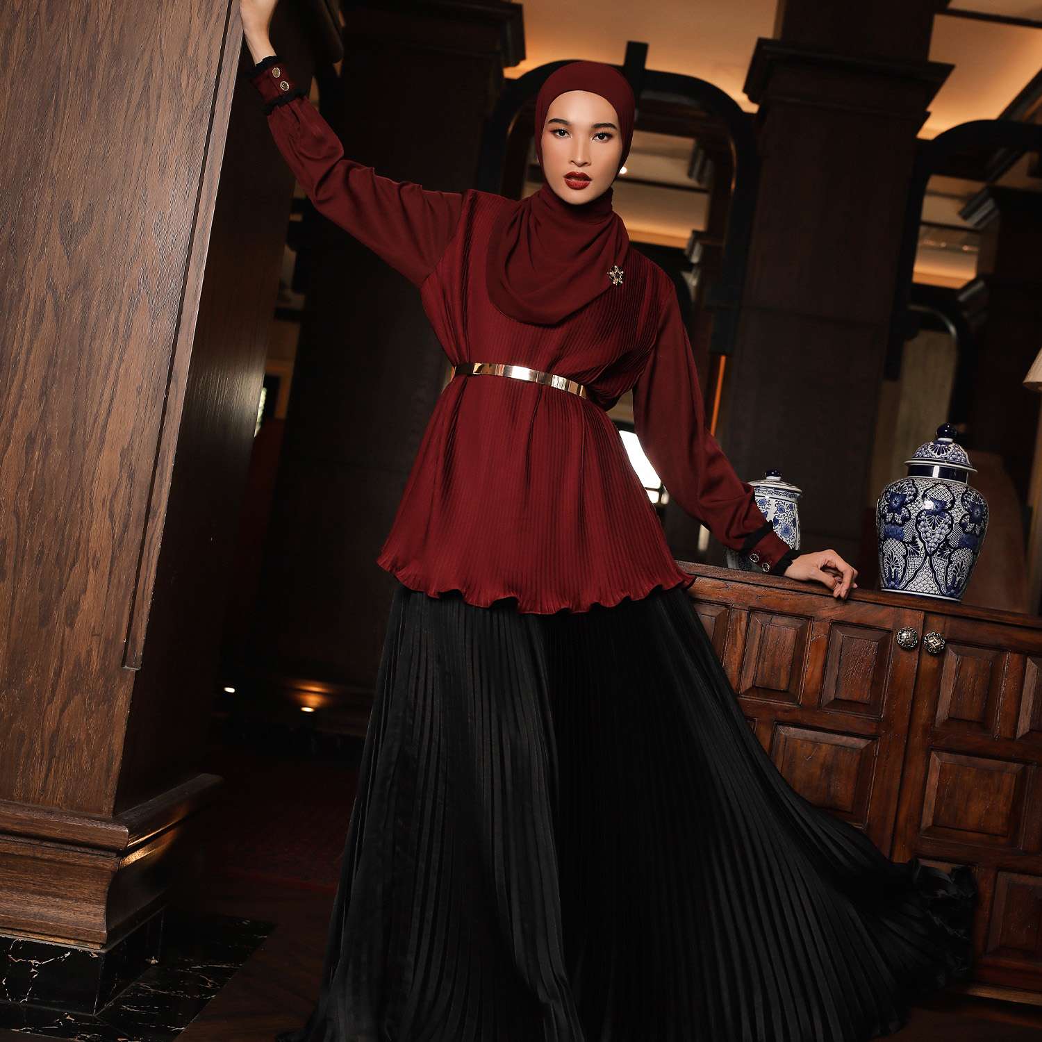 Maroon Blouse Minor